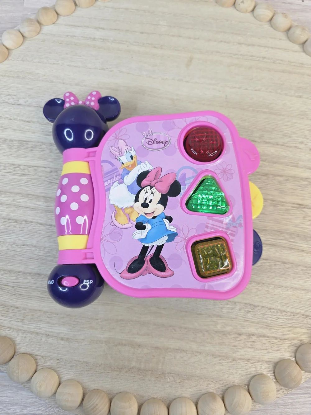 Disney Minnie Mouse Pink and Purple Light-Up Shape Toy Book